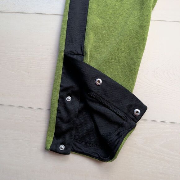 Adidas Basketball Club Pants Mens Large Green Knit Sweatpants Snap Ankle - Picture 4 of 16